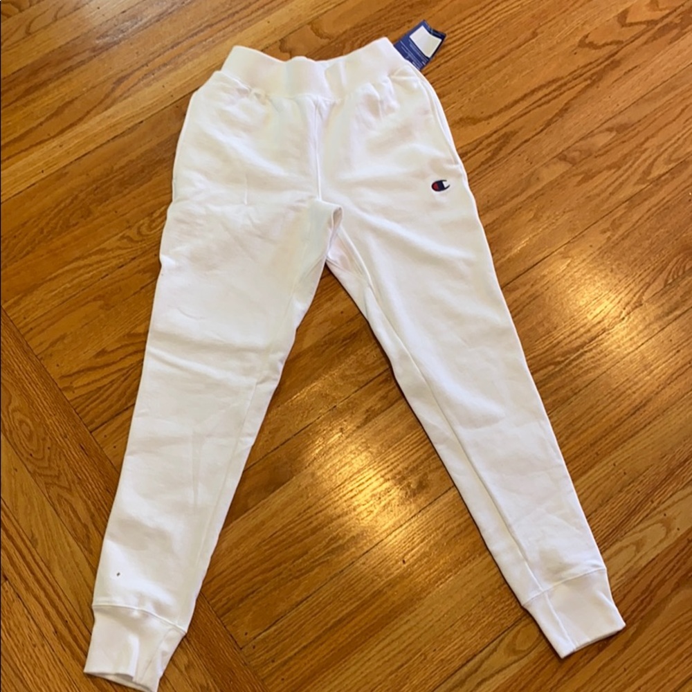 Champion white joggers- men’s fit